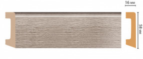 Плинтус напольный DECOMASTER D234-77ДМ (58*16*2400 мм)
